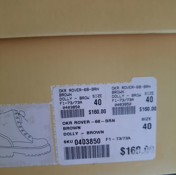 Boots size 40/9, brown, Brand New in box, Oker, women's boots , Fall Boho - Picture 5 of 5